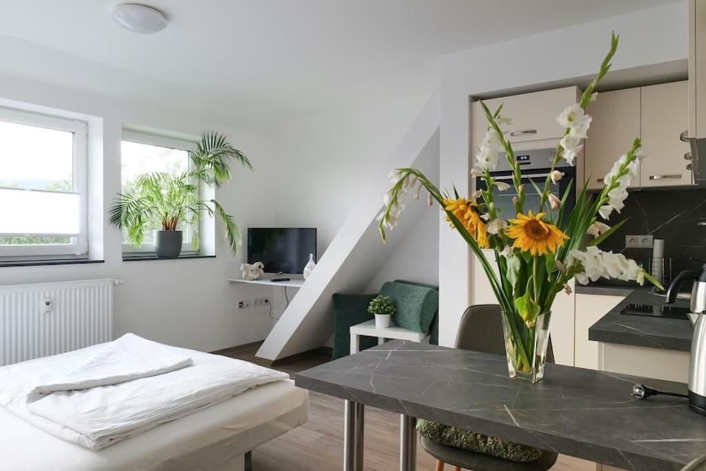 Wunderschoene Ferienwohnung Mit Balkon In Aue Εξωτερικό φωτογραφία